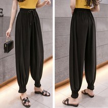 여성밴딩팬츠 츄츄 여성 여자 여름 냉장고바지 빅사이즈 가을 쿨링 몸빼 밴딩 고무줄 바지 팬츠