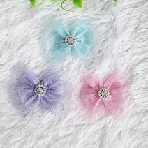 강아지핀 빗살핀 머리핀, 1개, B57 블링큐티 민트 플라스틱핀