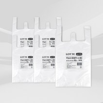이라이프 비닐 쇼핑 봉투 (소) 백색 90매 x 5개/ 손잡이 봉투, 단품