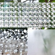 무점착 창문시트지 안개 암막, (폭)100cm×(길이)1m