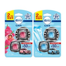 페브리즈 차량용 방향제 맑은하늘바람 2.2ml x 2p + 다우니향 2.2ml x 2p, 5세트