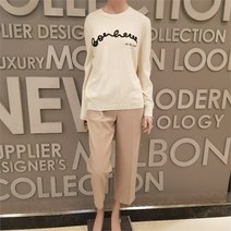 BCBG BCBG NC13 MOSES 라운드 긴팔 울혼방 니트티 B2D9K472 (9216638)