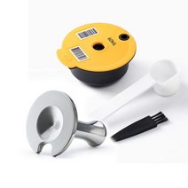 재사용 가능한 커피 캡슐 포드 실리콘 뚜껑 해피 선니 비비 타시모와 호환 가능 60/180ml, 60ML 1Tamper