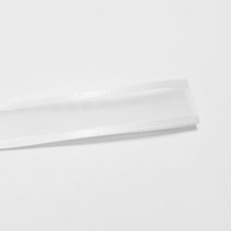 선물포장리본 꽃포장리본 양면 오간디 리본 (폭 6mm 길이90m)(폭 10mm/15mm/25mm/35mm 길이 45mm), 2(백색)