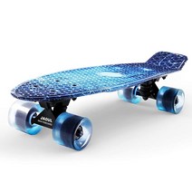 Cruiser 스케이트보드 만 6-12세 초보자를 위한 한 선물 아이디어 미니 55.9cm(22인치) 플라스틱 스케이트 보드, 22