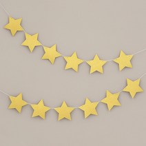 반짝 종이별 가랜드 골드