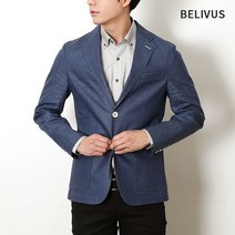 빌리버스 네이비 스판 린넨자켓 WS067 테일러드자켓 남성자켓