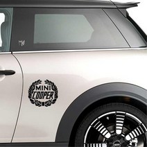 자동차 범퍼 bmw전용 포인트컬러 컨트리맨스티커 꾸미기 보호 승합차 데코, B타입 우, 블랙
