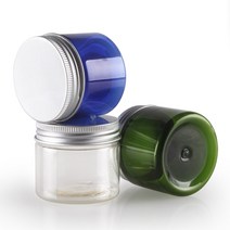 크림용기 PET 알루미늄 실버캡 50g 100g 150g, 투명용기