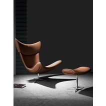 보컨셉 라운지 체어 1인 가죽 소파 Imola Chair, 옐로우 레이어 가죽