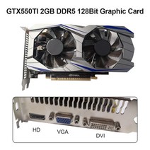 GTX550TI 2GB 4GB 6GB 컴퓨터 그래픽 카드 192bit GDDR5 NVIDIA, GTX550TI 2GB DDR5 B