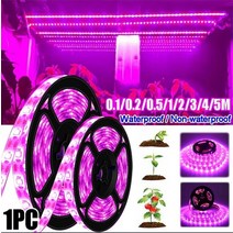 LED 식물성장등 생장등 실내 재배 usb 5v 전체 스펙트럼 램프 방수 uv phytolamp 2835 칩 꽃 온실 cultivo 수경, 5m