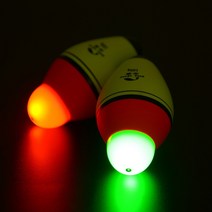 도어라이트 발광 부력 거품 낚시 플로트 빨강 녹색 밤 전자 헤드 충돌 방지 빛 낚시 플로트, 50g-레드 라이트