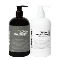 Sent From 어스 Caffeine & Saw Palmetto 비오틴 비건 어드밴스드 내추럴 포뮬라 페퍼민트 샴푸 및 컨디셔너, Shampoo&Conditioner