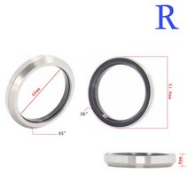 자전거 1pc 헤드셋 베어링 39.7 50.8 7 40 51 6.5 51.8 8 52 7mm acb 도로 mtb 앵귤러 접촉 베어링 3645 4545 270270, r40x51.8x8 36x45