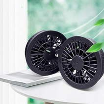 송풍구선풍기 거치대 자동차 차량용 작업복 에어컨 쿨링 조끼 팬 재킷, Black
