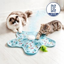 고양이 꼬리잡기 자동 장난감 움직이는 사냥 놀이, 1개, 푸른색 상품 이미지
