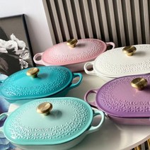 르쿠르제 Edition 무쇠 31cm 대형사이즈 주물 양수냄비 HX, 화이트