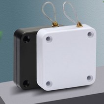 도어클로저 와이어 현관 방문잠금장치 자동문닫힘 미닫이문 도어락 안전고리 현관문천천히, 블랙1P