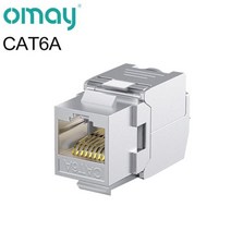 CAT5E 6 6A 7 8 UTP 네트워크 모듈 툴 프리 RJ45 차폐 키스톤 비 커넥터 AMP 핫 용 케이블 커플러 어댑터, 05-24pcs_04-CAT6A Shielded