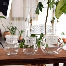 수경재배용 고투명 BH 플라스틱 화분(매쉬포트포함)수경재배용 고투명 BH 플라스틱 화분 매쉬포트포함