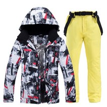 스키복 겨울 남자 방풍 방수 따뜻한 야외 핫 재킷 + 바지 세트 스노우 보드 세트 남성