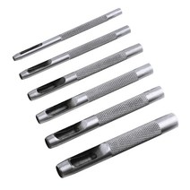 12 크기 1mm-10mm 금속 가죽 도구 펀치 Leathercraft 구멍 공예 세트 중공 벨트 의류 캔버스, 2mm