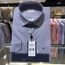 [예작]남성와이셔츠 카치온 자카드짜임 프린트 일반핏 긴팔셔츠 (YJ1FBR944944WH)