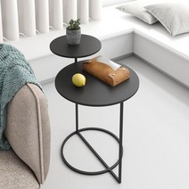 티테이블의자 원목거실테이블 거실접이식테이블 거실티테이블 라탄 티테이블 라탄티테이블, 독립형, 블랙 트럼펫