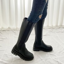 굽5cm 통굽첼시 롱부츠