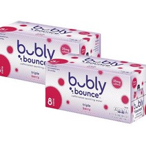bubly 버블리 바운스 카페인 트리플 베리 스파클링 워터 355ml 8개입 2팩
