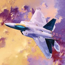 아카데미과학 1 72 F-22A 랩터 전투기 프라모델 12423