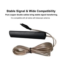 차량용 라디오 패치 안테나 범용 홈 실내 FM 스테레오 신호 고이득 증폭기 부스터 85-112MHz 5M/196.9, 한개옵션0
