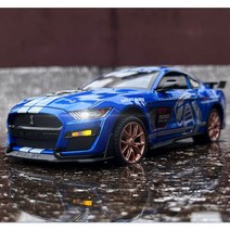 포드 머스탱 GT500 쉘비 슈퍼 스네이크 다이캐스트 장식품 풀백 토미카 미니카 머슬카, 화이트