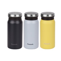 [포하우스]피코크 퀵 보틀 미니 소형 텀블러 스텐 휴대용 보냉병 보온병 250ml AMZ, Y(시트론옐로우), 없음