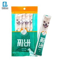 오리고기맛 애견용 유산균 츄르 4개입 면역력강화 장