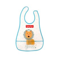 피셔 프라이스 아기 유아 이유식 동물 턱받이, 블루1개