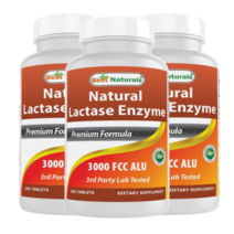 베스트 내추럴 락타아제 엔자임 유당 소화 효소 3000 FCC ALU 180정 3통, 상품선택