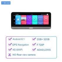 Anfilite 4g adas 자동차 dvr 카메라 7.84 인치 gps 네비게이션 안드로이드 8.1 와이파이 대시 캠 1080p 비디오 레코더 트럭 네비게이터 2gb + 32gb, 아니 tf 카드, 4g 후면 카메라 없음
