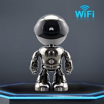 무선 홈 보안 로봇 카메라 양방향 오디오 감시 렌즈 와이파이 나이트 비전 CCTV 2MP 1080P IP, Camera add 64G_미국 플러그