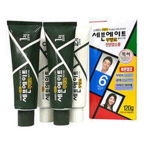 세븐에이트 무향료 칼라크림 염색제 1제 120g x 2p + 2제 120g x 2p + 염모제, 자연스런 갈색, 5개