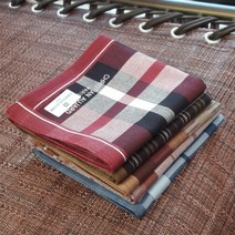 국산 크리스찬오자르 나염 남자손수건 10장 선물용 남성손수건 투명케이스포장