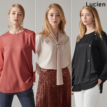 루시앙 루시앙 플리츠 포인트 블라우스 3종 택1