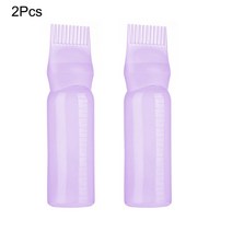 미용실 의자 업소용 메이크업 네일샵 인테리어 바버샵 1/2Pcs 120ML 살롱 빈 염색약 병 애플리케이터 브러, 05 2Pcs-purple