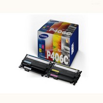 삼성 정품토너 검정+칼라 CLT-P406C SL-C417W 1W7477EF, 1개, 1개