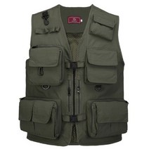 낚시 조끼 속건성 메쉬 조끼 멀티 포켓 재킷 야외 여름 사이즈 M-XXL X267G, M