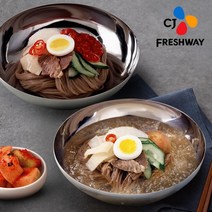 [CJ프레시웨이] 평양냉면 물/비빔 10인분 외, 08. 메밀 물냉면 5인분(열무육수 5봉)), 상세설명 참조