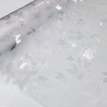 무점착 안개 암막 버티칼 한지 격자 꽃무늬 유리 창문시트지, SMAWS-31 무점착-나뭇잎1