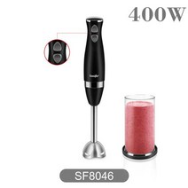 블렌더 전기 식품 믹서 주방 분리형 핸드 블렌더 에그 비터 야채 스탠드 블렌드 스테인레스 스틸 블레이드 220V Sonifer, SF8046-블랙, 협력사, 영국 플러그