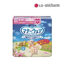 [브이펫] [LG생활건강] 매너웨어 여아용 기저귀 SSS 42P 1팩, 상세 설명 참조, 상세 설명 참조, 상세 설명 참조